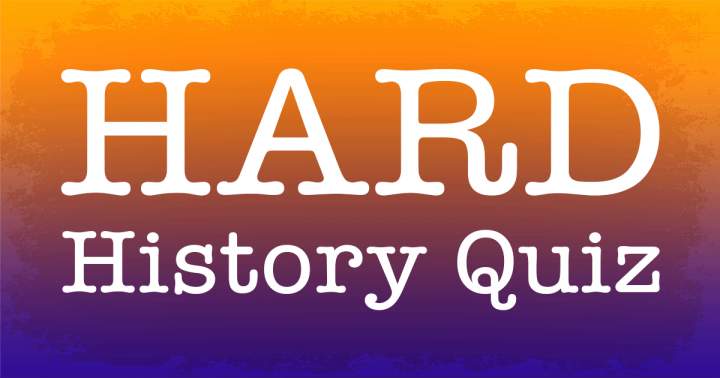 Banner for HARD History Quiz