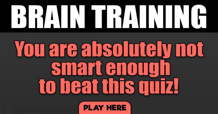 Brain Training Knowledge Quiz