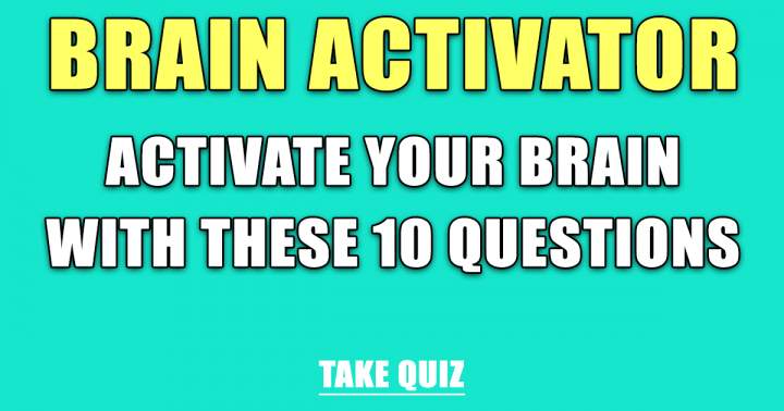 Brain Activator Quiz