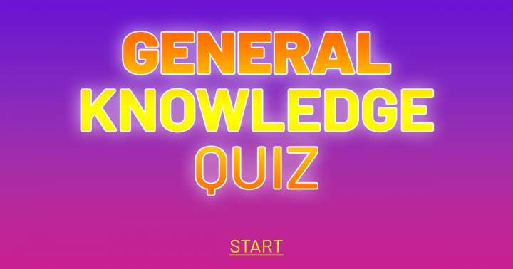 Banner for General Knowledge Quiz