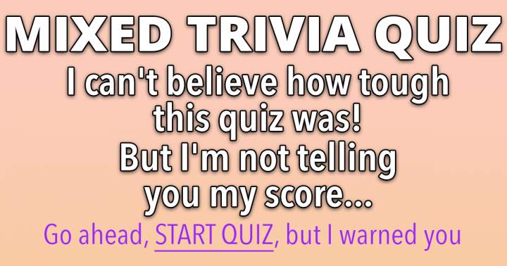 Mixed Trivia Quiz