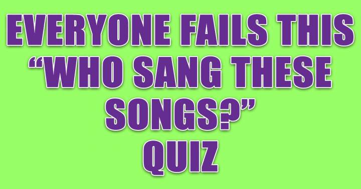 Banner for Who Sang These Songs?