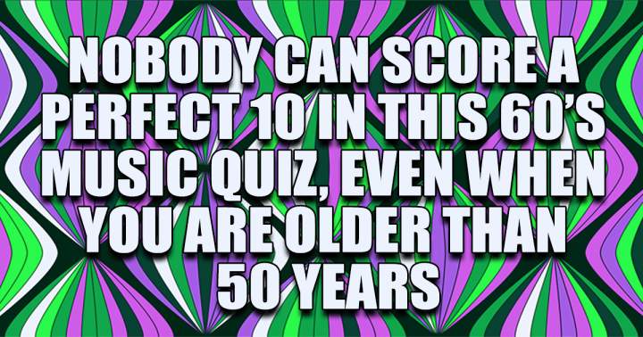 Banner for 60's music quiz