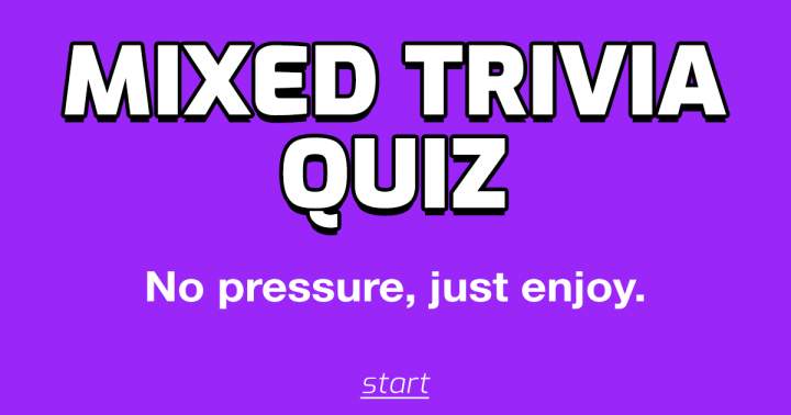 Banner for Mixed Trivia Quiz