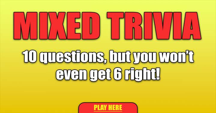 Banner for 10 Mixed Trivia Questions