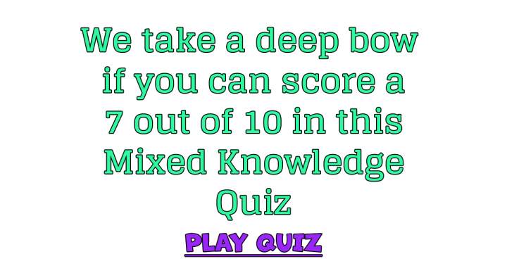 Banner for Did you score higher than a 7 out of 10?