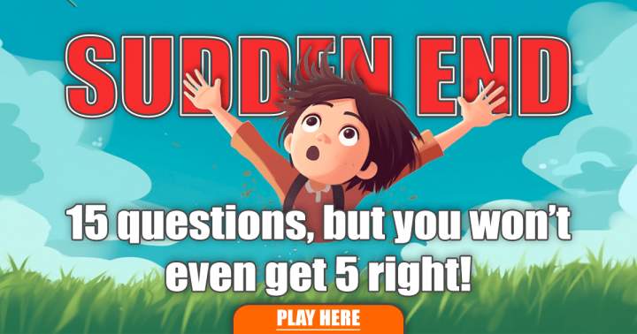 Banner for Quiz with a sudden mixed ending.