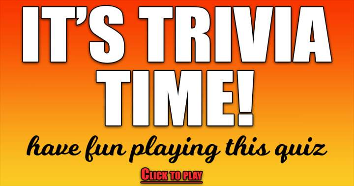 Trivia begins now!