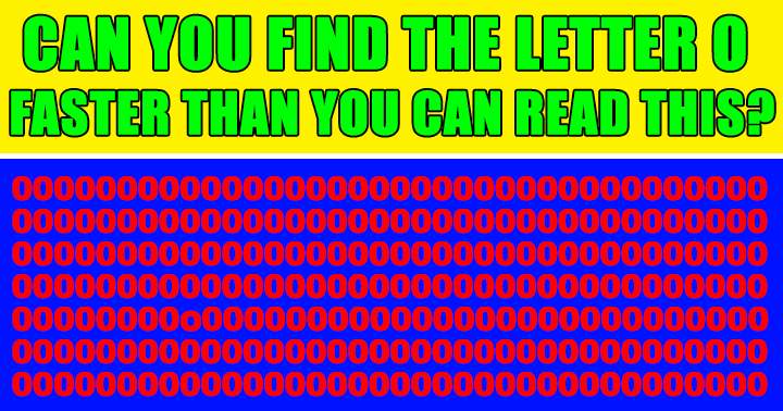 Banner for Can you find the o?