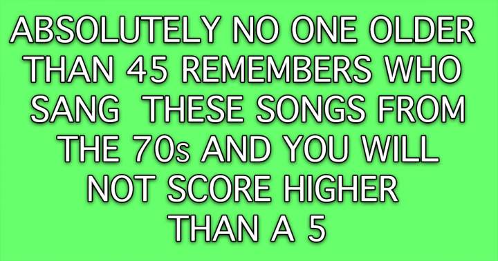 Banner for Which artists performed these songs from the 1970s?