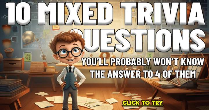 Banner for 10 Mixed Trivia Questions