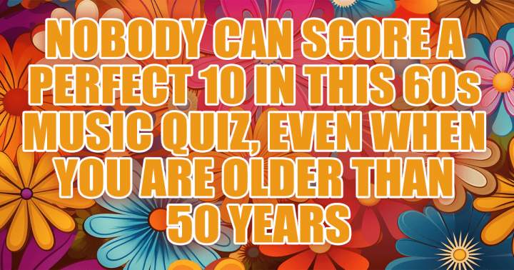 Banner for 60's music quiz