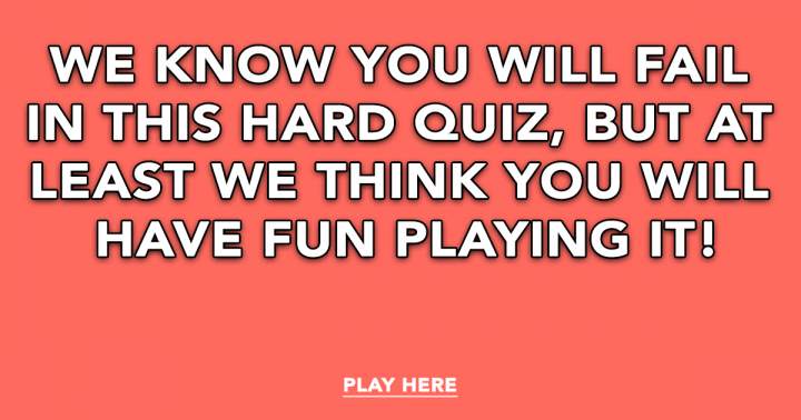 Challenging Trivia Quiz