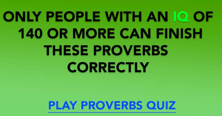 'Quiz on Proverbs'