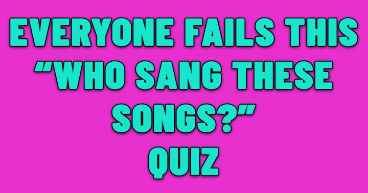 Banner for Who performed these songs?