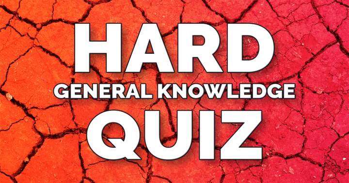 Challenging Knowledge Quiz