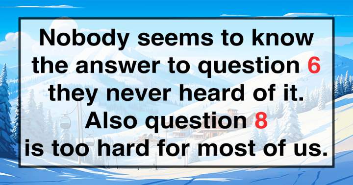 General Knowledge Quiz.