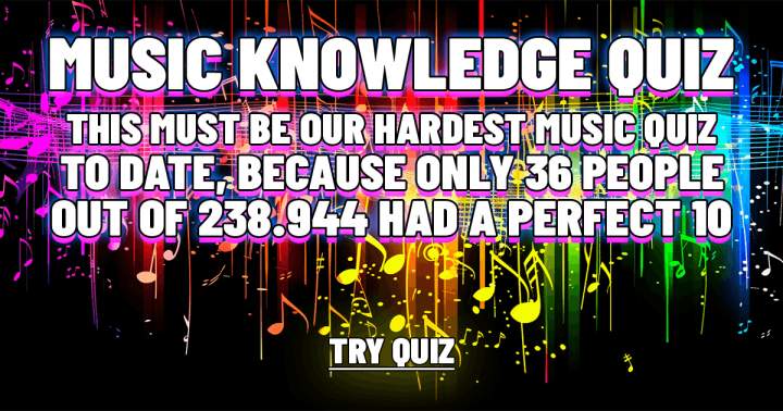 Quiz on Music Knowledge