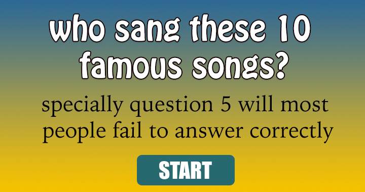 Banner for Who sang these songs?