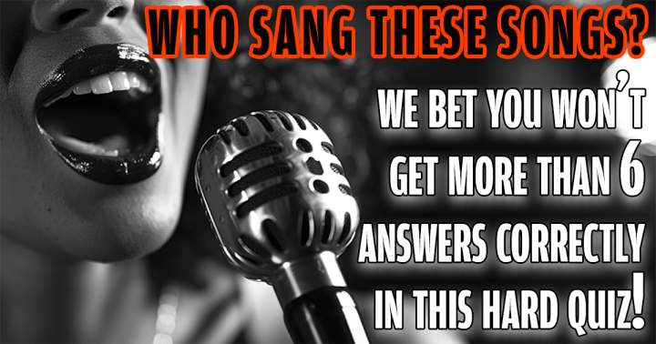 Banner for Identify the singer of these songs.