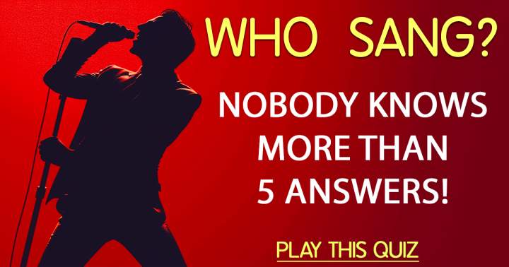 Banner for Can you identify the singer of these songs?