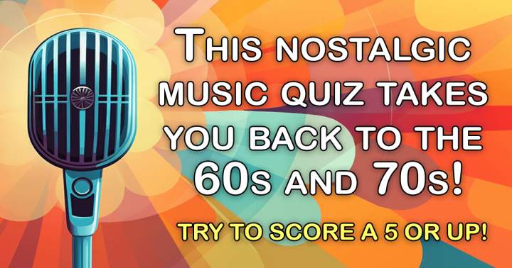 Banner for Nostalgic music quiz.