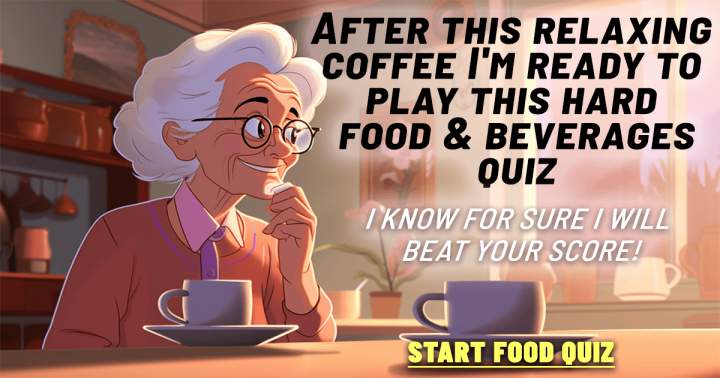 Banner for Food quiz.