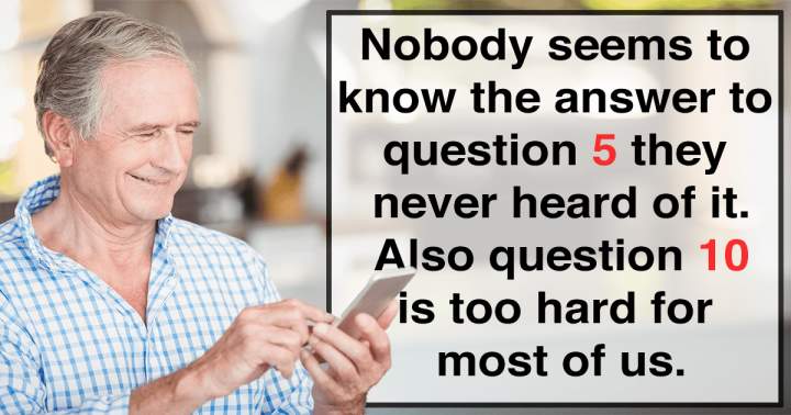 Banner for 10 Questions Testing a Variety of Knowledge