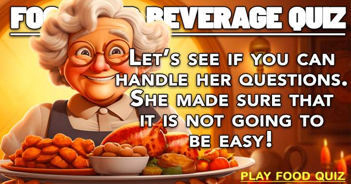 Banner for 'Food and Beverages Quiz'