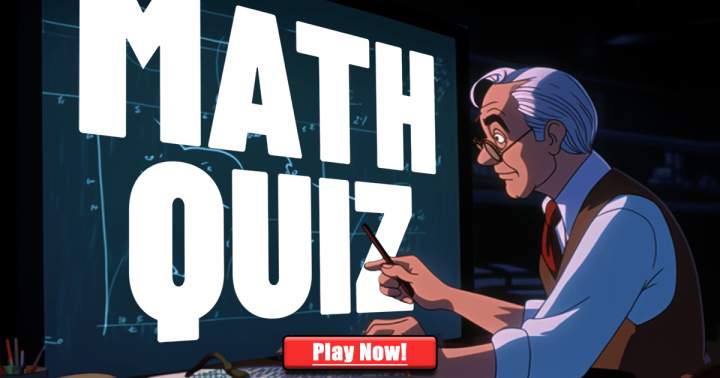 Banner for Mathematics Quiz.
