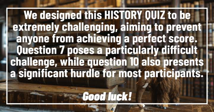 Banner for Challenging History Quiz