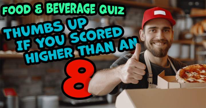 Banner for Food and Beverage Quiz with Fresh Options
