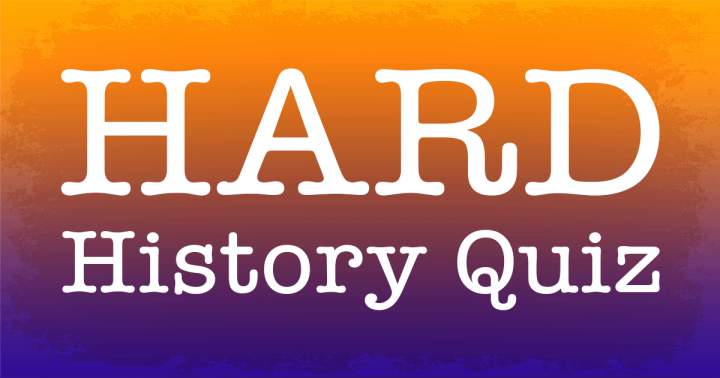 Challenging History Quiz