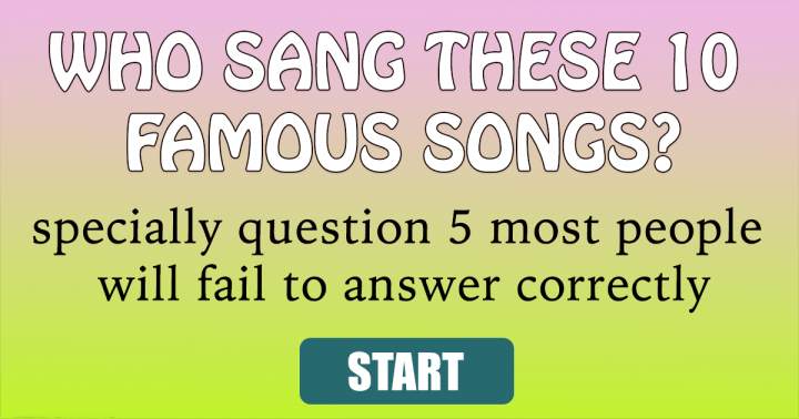 Banner for Who sang these songs?