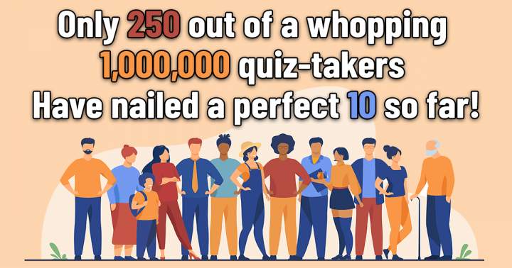 1 million people have already played this quiz.