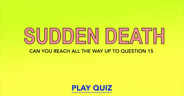 Banner for Sudden Death Quiz