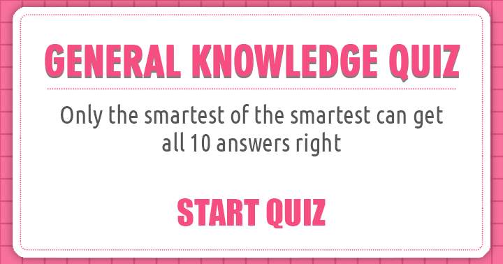 Only the most brilliant individuals can answer every question correctly.