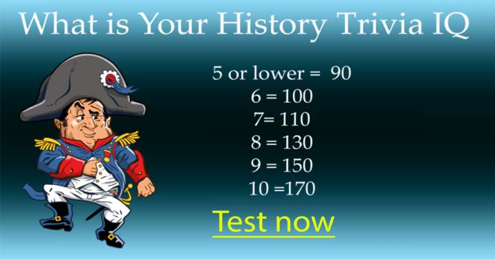 Banner for What is your level of knowledge in History Trivia?