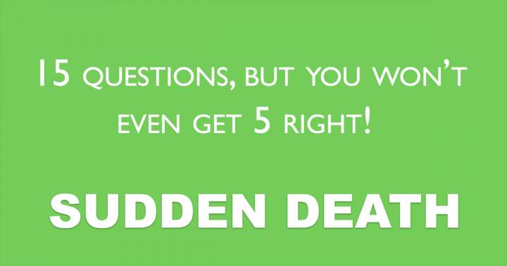 Banner for Sudden Death Quiz