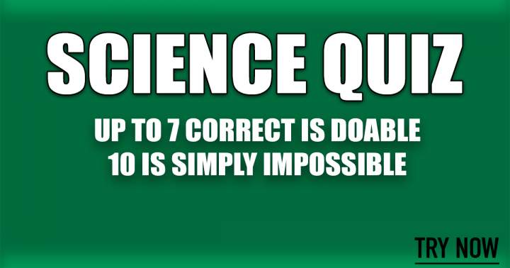 Fascinating Science Trivia Quiz