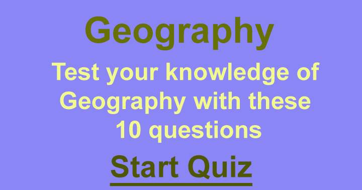 Geographical Trivia Test