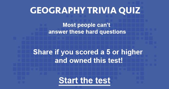 Banner for Are you able to respond to all 10 Geography questions?