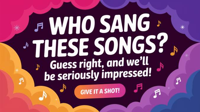 Banner for Who sang these famous hits?