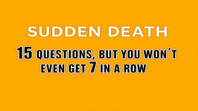 Banner for Sudden Death Quiz