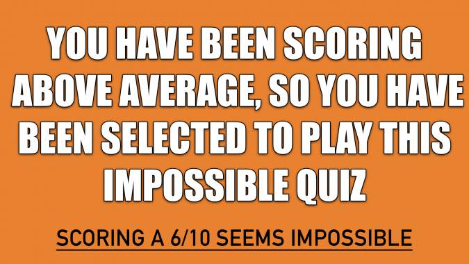 Quiz with a variety of questions