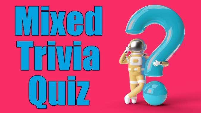 Banner for Trivia Quiz with a Mix of Questions