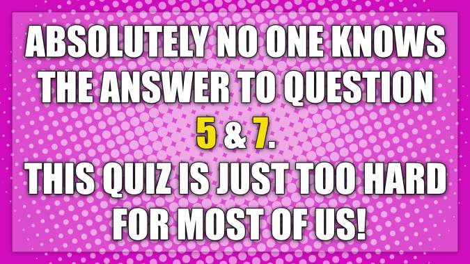 Banner for Hard Mixed Trivia Quiz