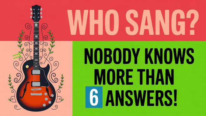 Banner for Do you know who sang these songs? 