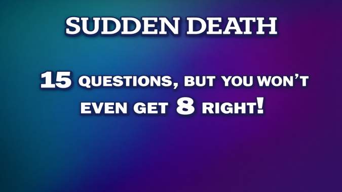 Banner for The Ultimate Sudden Death Trivia Challenge!
