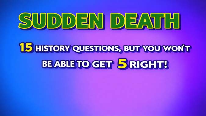 Banner for The Ultimate History Quiz: Sudden Death Edition